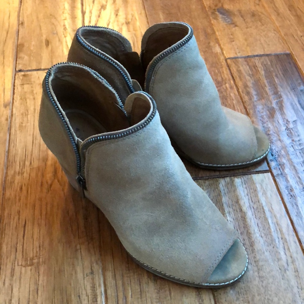 Lucky Brand Peep Toe Booties